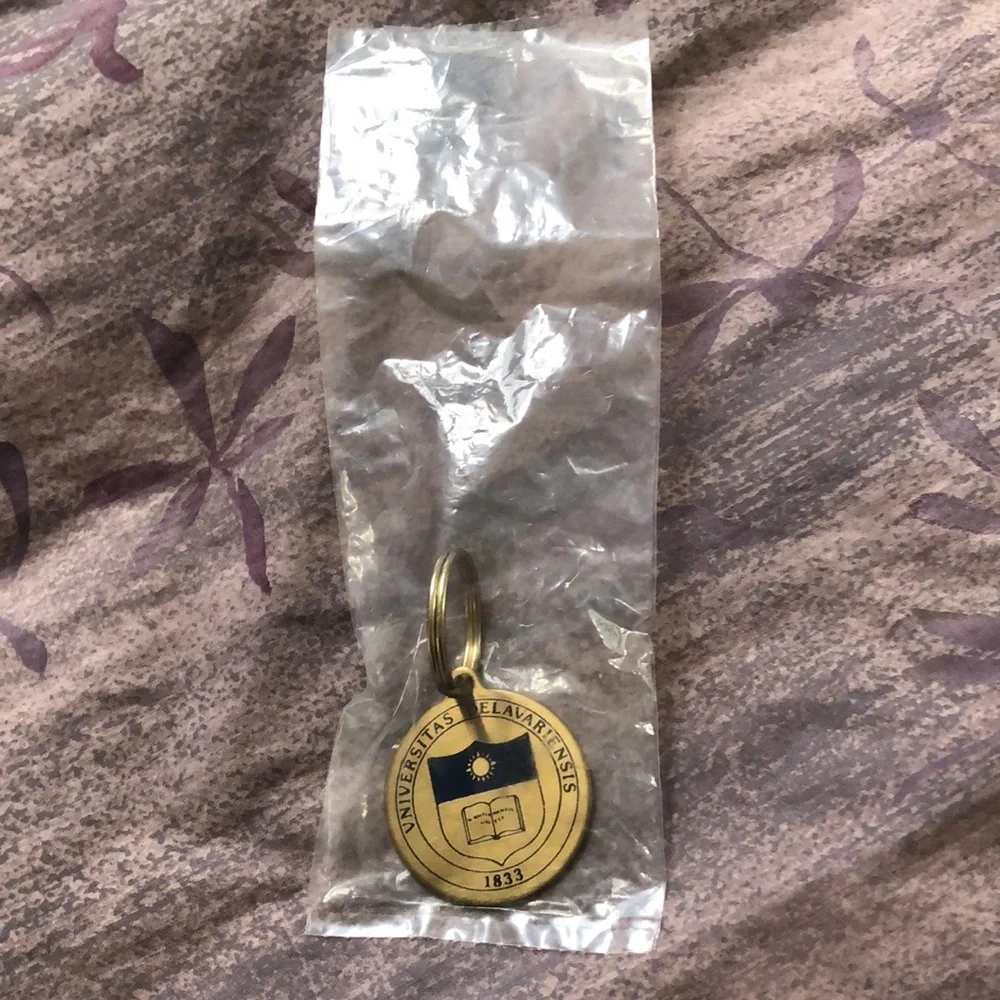 University of Delaware bronze College of Business and Economics keychain. New.
